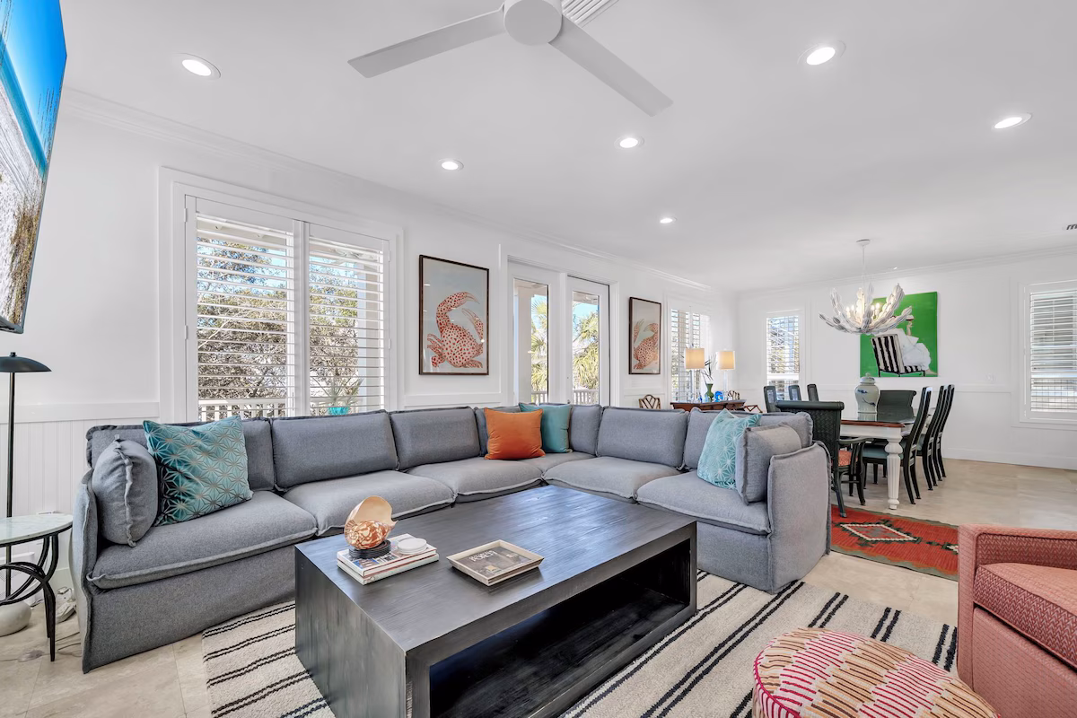 Large Family Room off the Kitchen